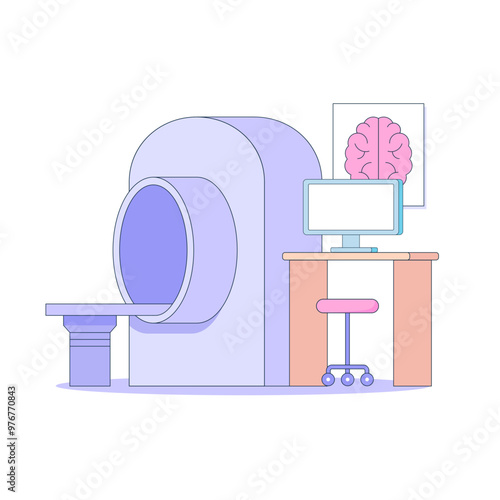 Mri machine in hospital room