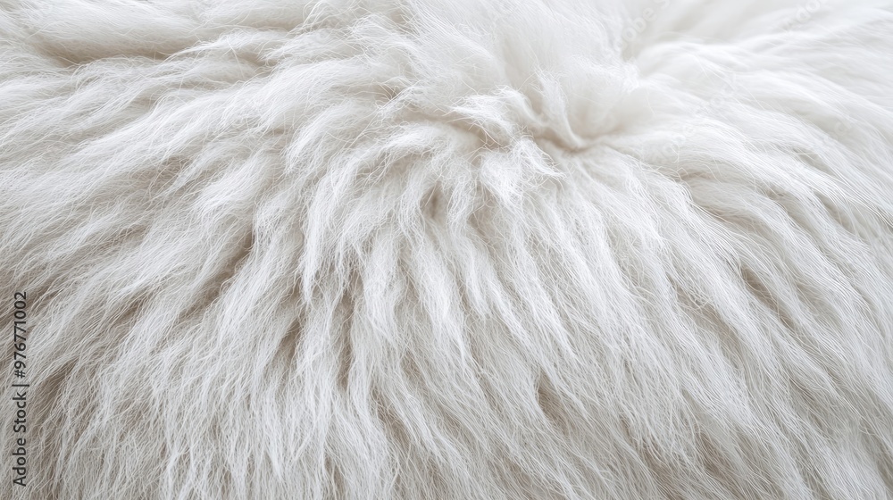 White Sheep Fur Close-Up, Soft Wool Texture for Textile and Natural Material Design White Sheep Fur Close-Up, Soft Wool Texture for Textile and Natural Material Design