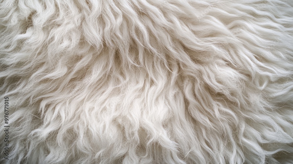 White Sheep Fur Close-Up, Soft Wool Texture for Textile and Natural Material Design White Sheep Fur Close-Up, Soft Wool Texture for Textile and Natural Material Design