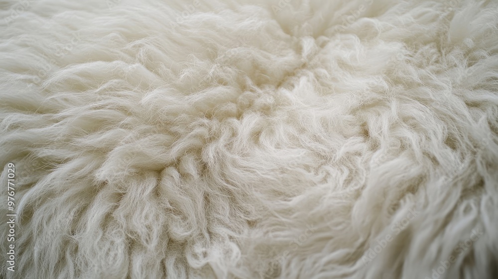 White Sheep Fur Close-Up, Soft Wool Texture for Textile and Natural Material Design White Sheep Fur Close-Up, Soft Wool Texture for Textile and Natural Material Design