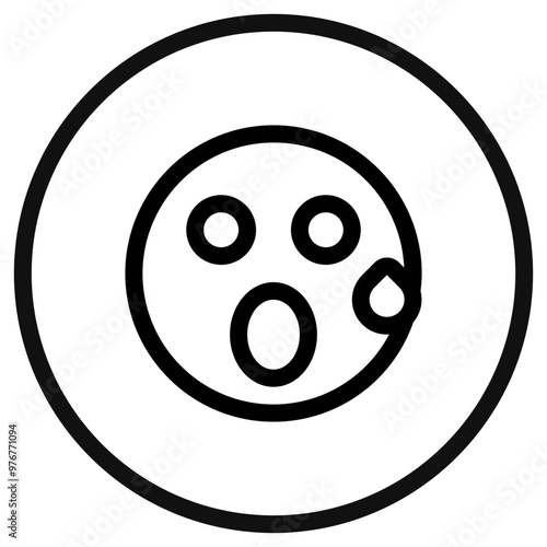 Editable suprised expression emoticon vector icon. Part of a big icon set family. Part of a big icon set family. Perfect for web and app interfaces, presentations, infographics, etc