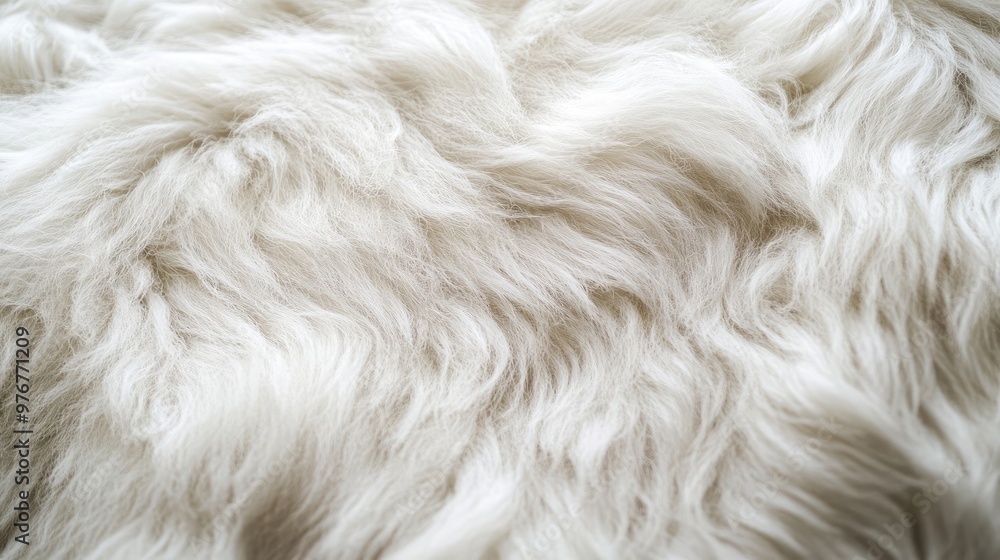 White Sheep Fur Close-Up, Soft Wool Texture for Textile and Natural Material Design White Sheep Fur Close-Up, Soft Wool Texture for Textile and Natural Material Design