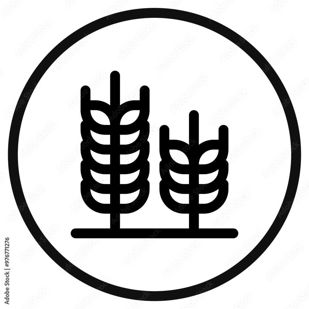 Editable wheat vector icon. Food, farm, staple, plant, field. Part of a big icon set family. Perfect for web and app interfaces, presentations, infographics, etc Editable wheat vector icon. Food, farm, staple, plant, field. Part of a big icon set family. Perfect for web and app interfaces, presentations, infographics, etc