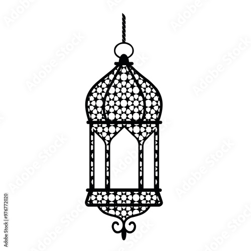Islamic logo icon with black Color - Flat Design - high resolution image : Suitable for Islamic Theme and Other Graphic Related Assets.