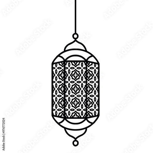 Islamic logo icon with black Color - Flat Design - high resolution image : Suitable for Islamic Theme and Other Graphic Related Assets.