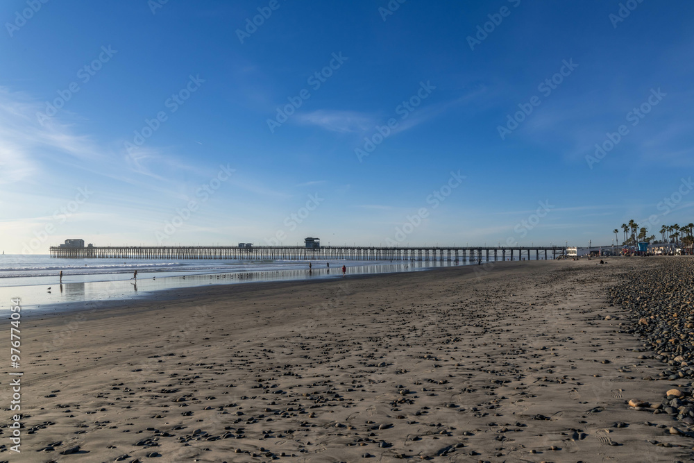 An overlooking landscape view of Oceanside, California An overlooking landscape view of Oceanside, California