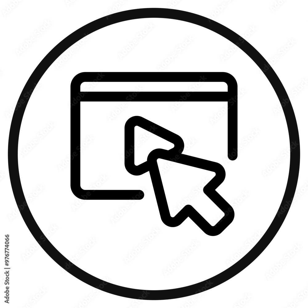 Editable click to play video vector icon. Online learning, course, tutorial. Part of a big icon set family. Perfect for web and app interfaces, presentations, infographics, etc Editable click to play video vector icon. Online learning, course, tutorial. Part of a big icon set family. Perfect for web and app interfaces, presentations, infographics, etc