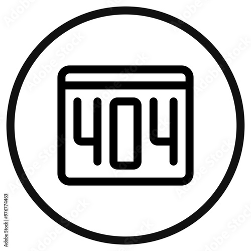 Editable 404 error, page not found vector icon. Part of a big icon set family. Perfect for web and app interfaces, presentations, infographics, etc