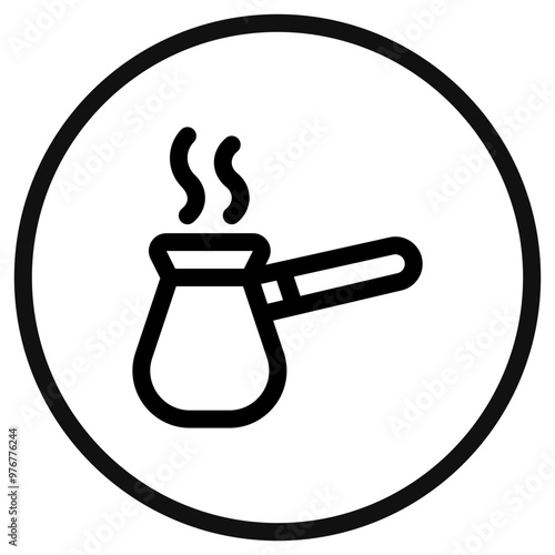 Editable ibrik, turkish coffee pot vector icon. Cafe, coffee shop, restaurant, drink, beverages. Part of a big icon set family. Perfect for web and app interfaces, presentations, infographics, etc