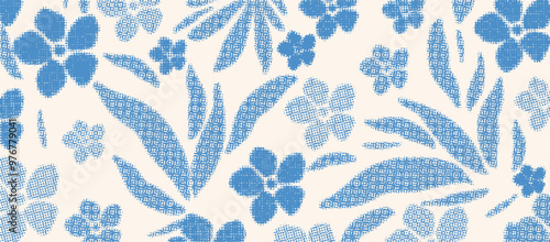 Pixelated nature inspired shapes-doodle collection. Cute botanical shapes, random childish doodle cutouts of tropical leaves, flowers and branches, decorative abstract art vector illustration	