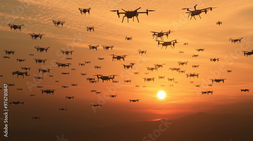 Deep Learning in Autonomous Drone Swarm Coordination Optimizing Real-Time Operations and Navigation. Advanced AI Technology Revolutionizing Aerial Systems with Intelligent, Synchronized Flight Control