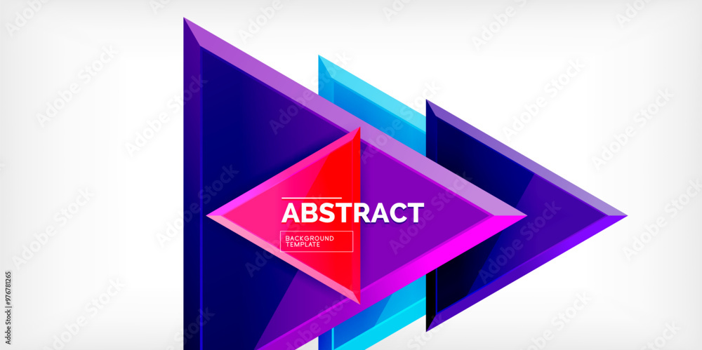 Abstract background - glossy triangles. Vector Illustration For Wallpaper, Banner, Background, Card, Book Illustration, landing page Abstract background - glossy triangles. Vector Illustration For Wallpaper, Banner, Background, Card, Book Illustration, landing page