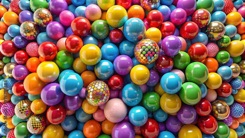 Symmetrical arrangement of colorful balls in a render, pattern, symmetrical, colorful, balls,render, mirrored, arrangement Symmetrical arrangement of colorful balls in a render, pattern, symmetrical, colorful, balls,render, mirrored, arrangement