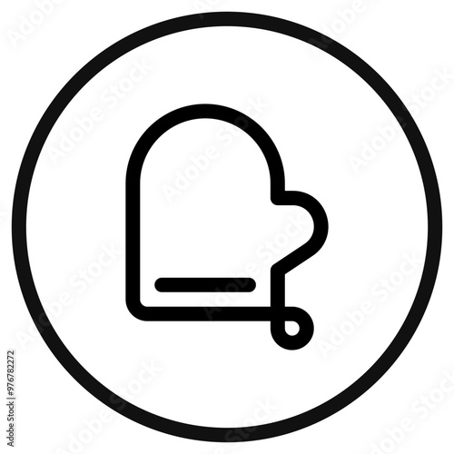 Editable oven mitten vector icon. Part of a big icon set family. Perfect for web and app interfaces, presentations, infographics, etc