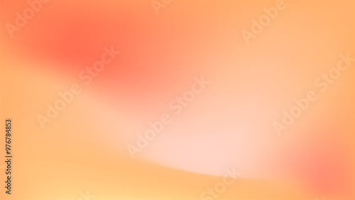 Blurred color gradient background, abstract orange grain gradation texture, vector soft peach noise texture blur abstract background