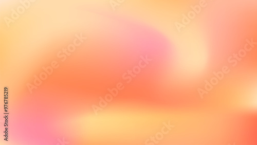 Blurred color gradient background, abstract orange grain gradation texture, vector soft peach noise texture blur abstract background