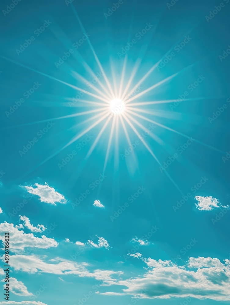 Blue Sky with Bright Sun Blue Sky with Bright Sun