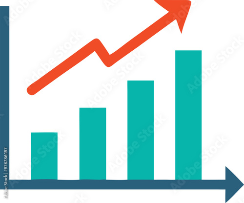 Free Download Bar Chart Vector Icon. Flat icon isolated on the white background. Editable EPS file. Vector illustration. - GFXLoad