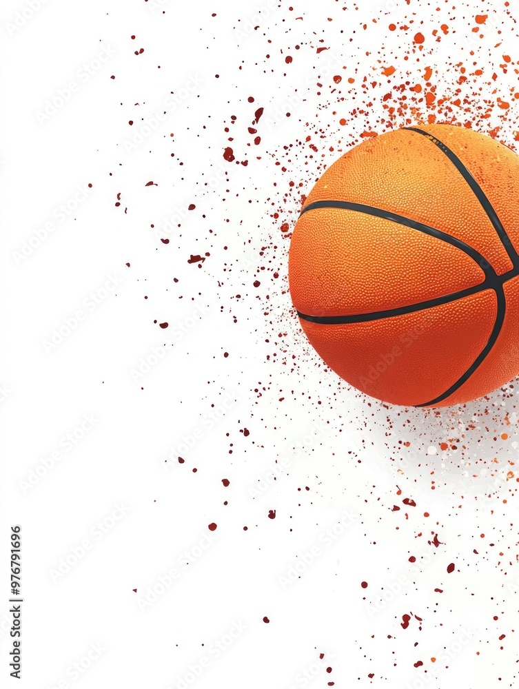Painted Basketball Ball Painted Basketball Ball