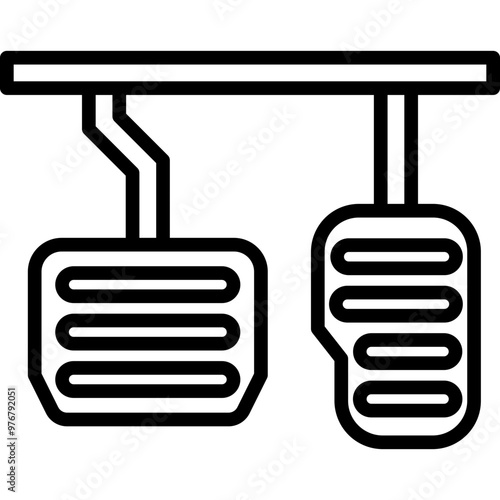 Brake Pedal Icon
