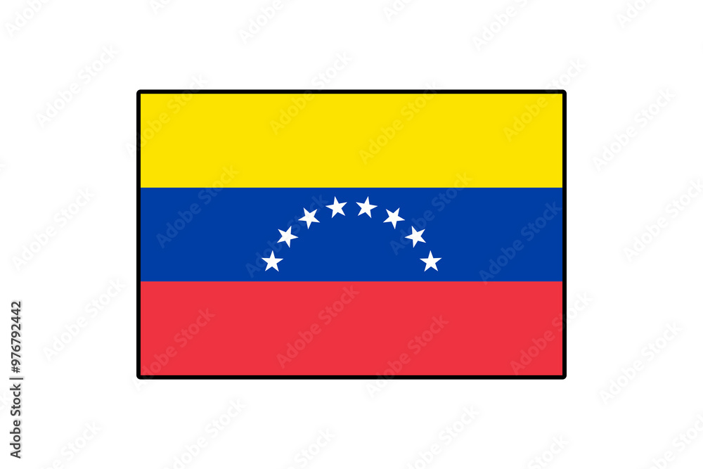 custom made wallpaper toronto digitalThe Venezuelan flag features horizontal stripes of yellow, blue, and red, adorned with seven white stars in an arc, symbolizing unity and independence, representing the country's rich heritage.