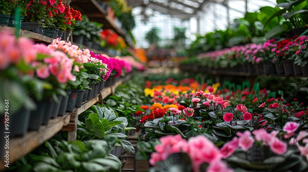 A flowery space including rows of leaves for selecting A flowery space including rows of leaves for selecting