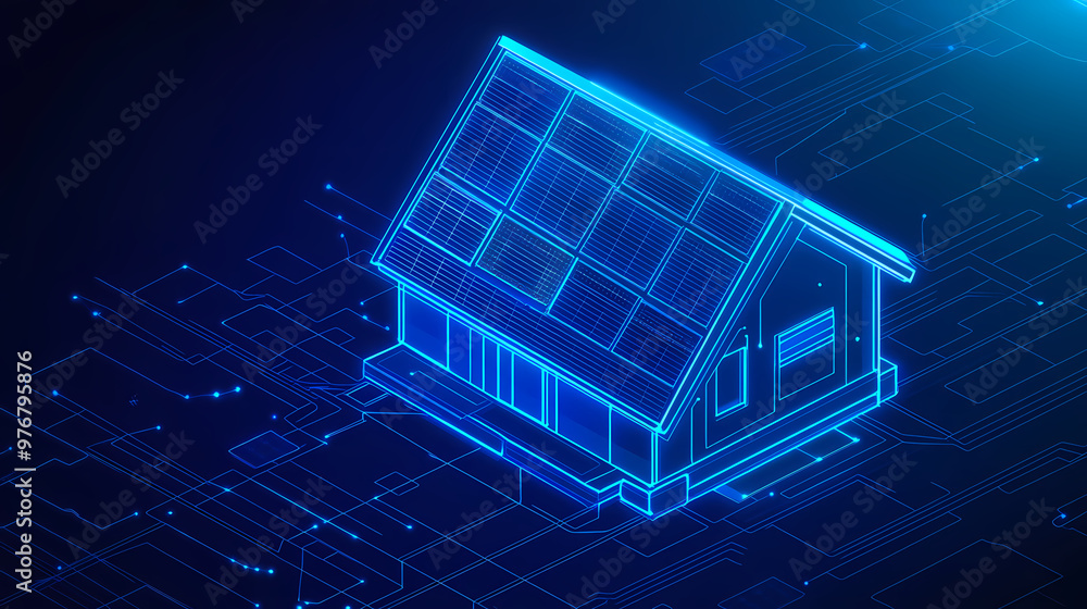 Future smart home background Future smart home background