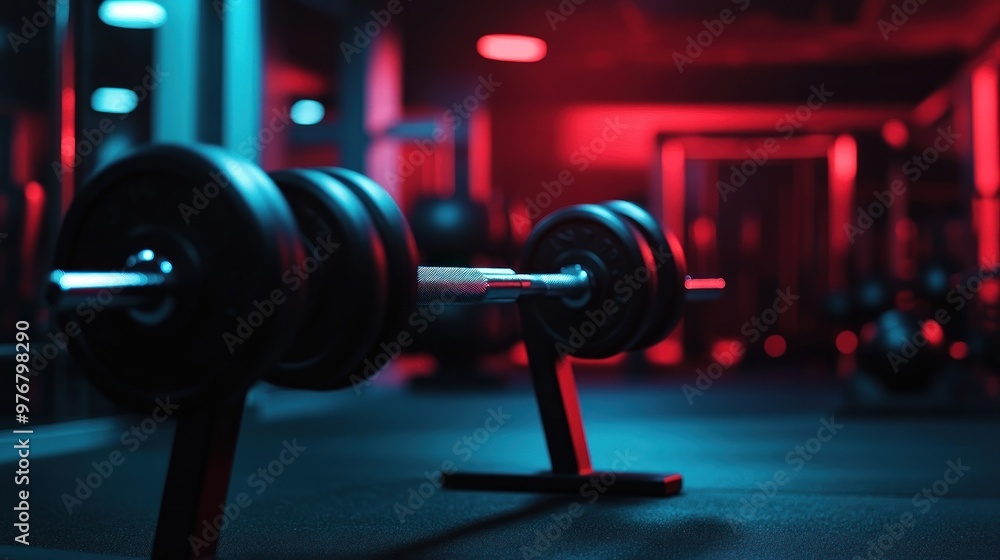 Fototapeta premium Barbell in the Gym