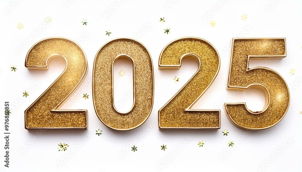 Celebrate 2025 with shining golden 3D numbers. Glittering and elegant, perfect for festive New Year projects, digital designs, and posters. Add sparkle and luxury to your creations. Celebrate 2025 with shining golden 3D numbers. Glittering and elegant, perfect for festive New Year projects, digital designs, and posters. Add sparkle and luxury to your creations.