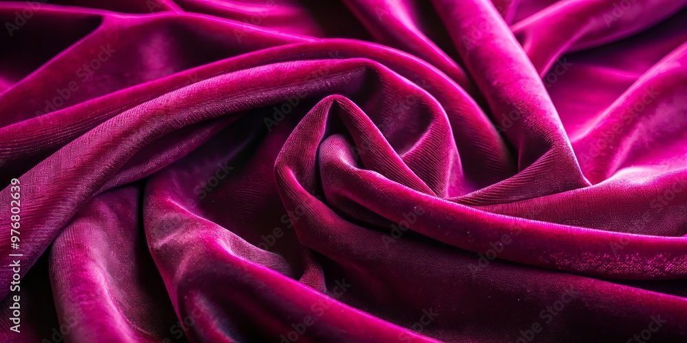 Fototapeta premium Velvet fabric at its finest, with a luxurious texture that's both soft and plush, and a rich, vibrant