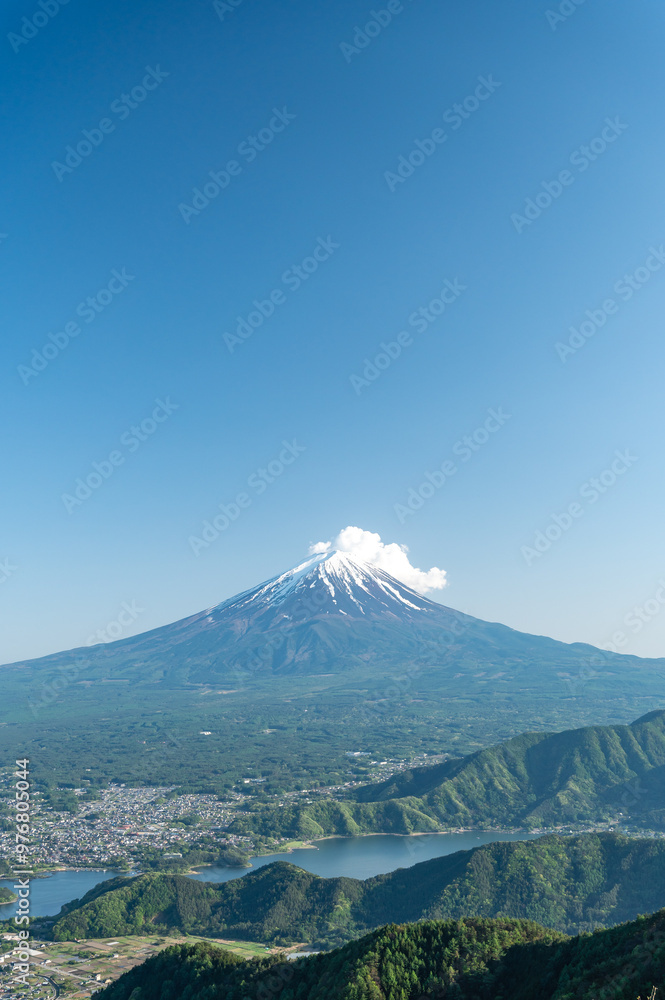 河口湖と富士山 河口湖と富士山