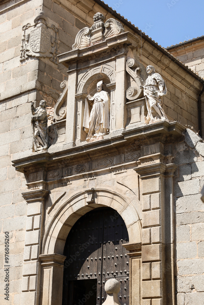 Obraz premium The Cathedral of Avila called Cathedral of The Saviour, in the old town of Avila city