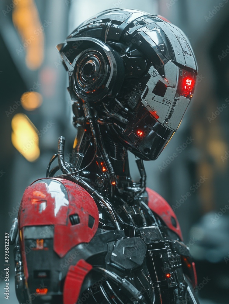 Robot Helmet Close Up Robot Helmet Close Up