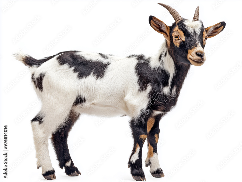 Billy goat isolated on white background Billy goat isolated on white background