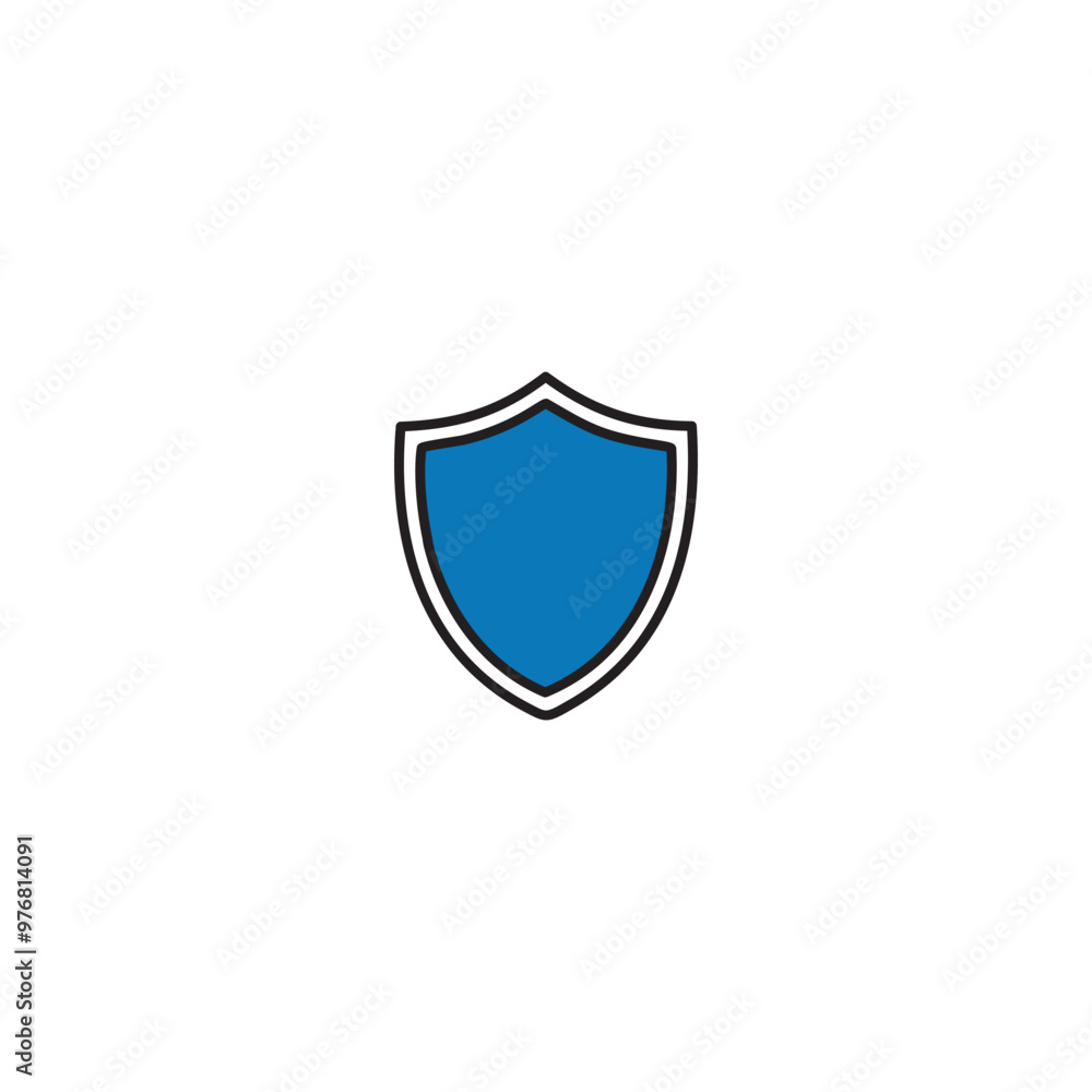 Vector icon logo of war shield. Vector icon logo of war shield.
