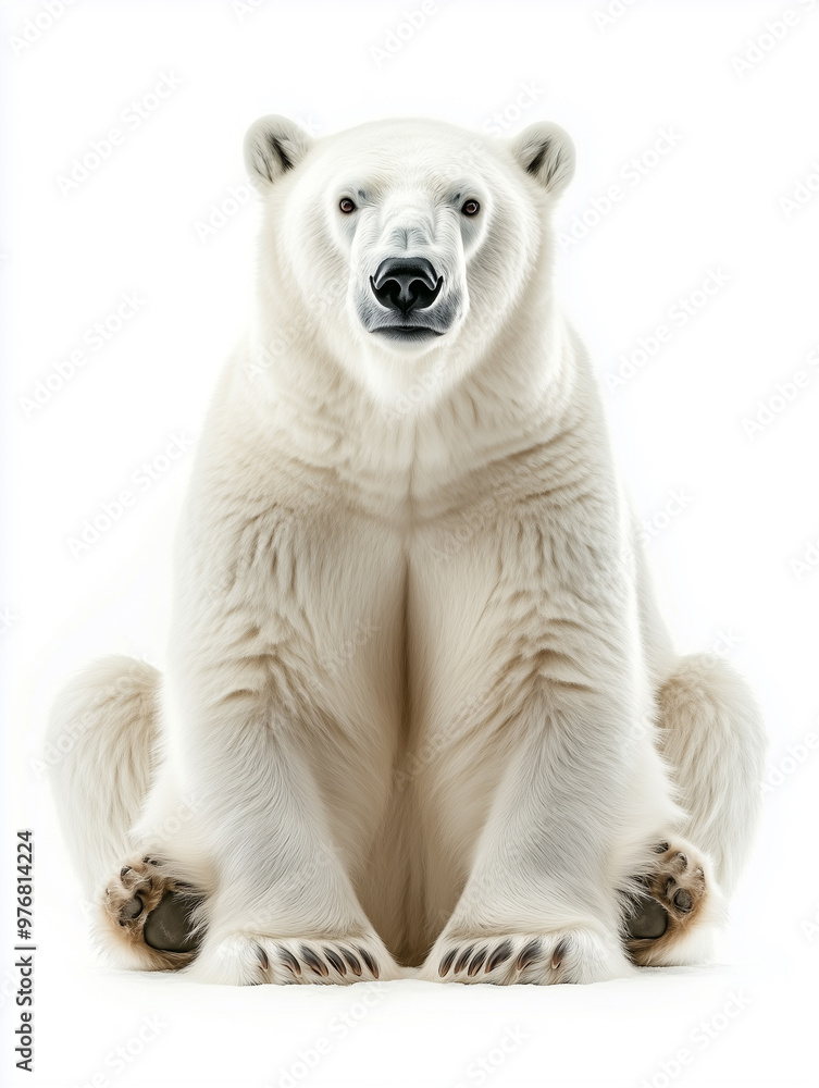 Polar bear isolated on white background Polar bear isolated on white background