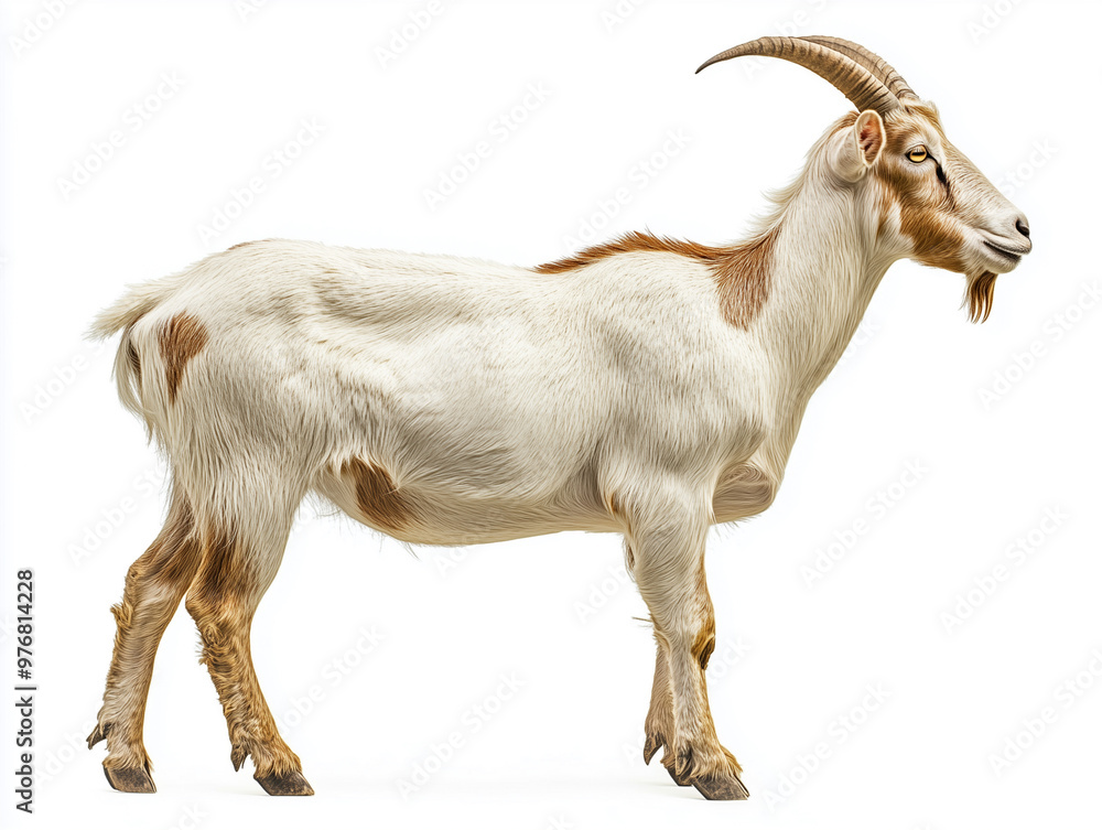 Obraz premium Goat isolated on white background