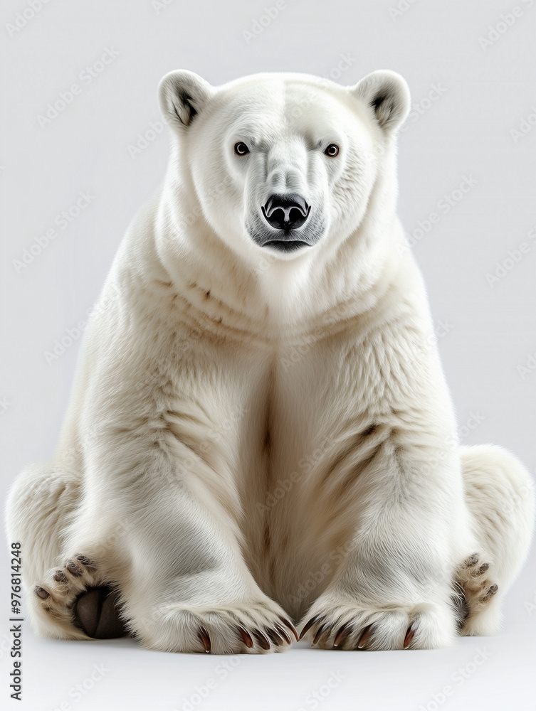 Polar bear isolated on white background Polar bear isolated on white background