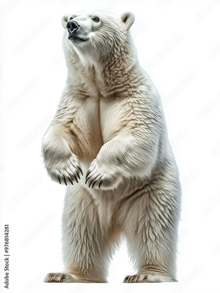 Obraz premium Polar bear isolated on white background