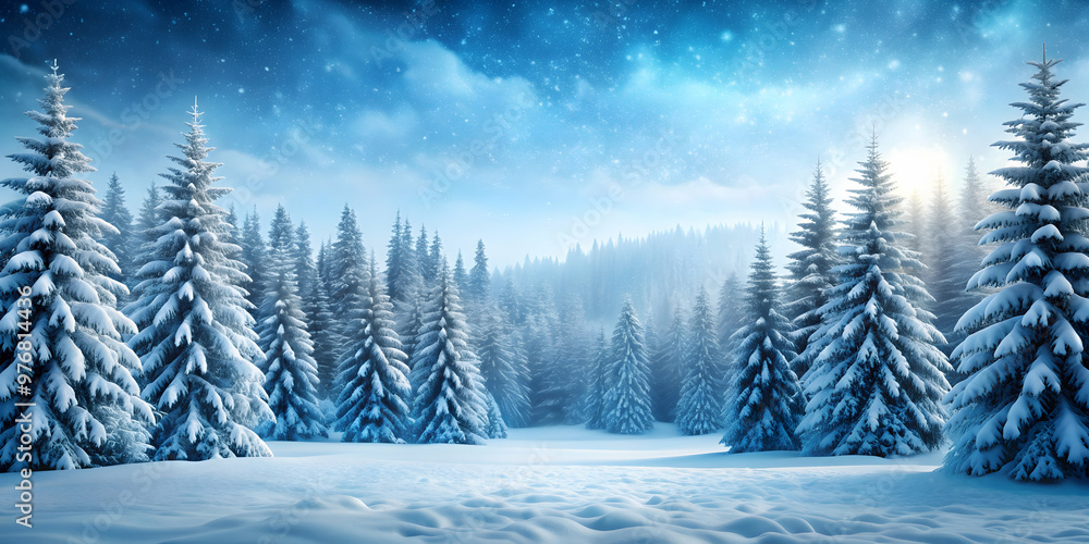 Snow-covered trees in a serene winter landscape, Snow, winter, landscape, cold, nature, white, icy, frosty, snowfall, snowy Snow-covered trees in a serene winter landscape, Snow, winter, landscape, cold, nature, white, icy, frosty, snowfall, snowy