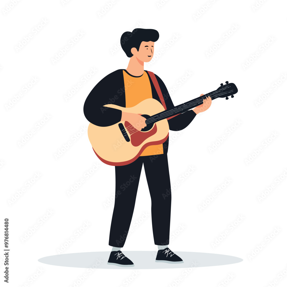 Musician with guitar Musician with guitar
