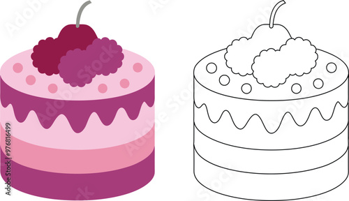 berry bliss cake for