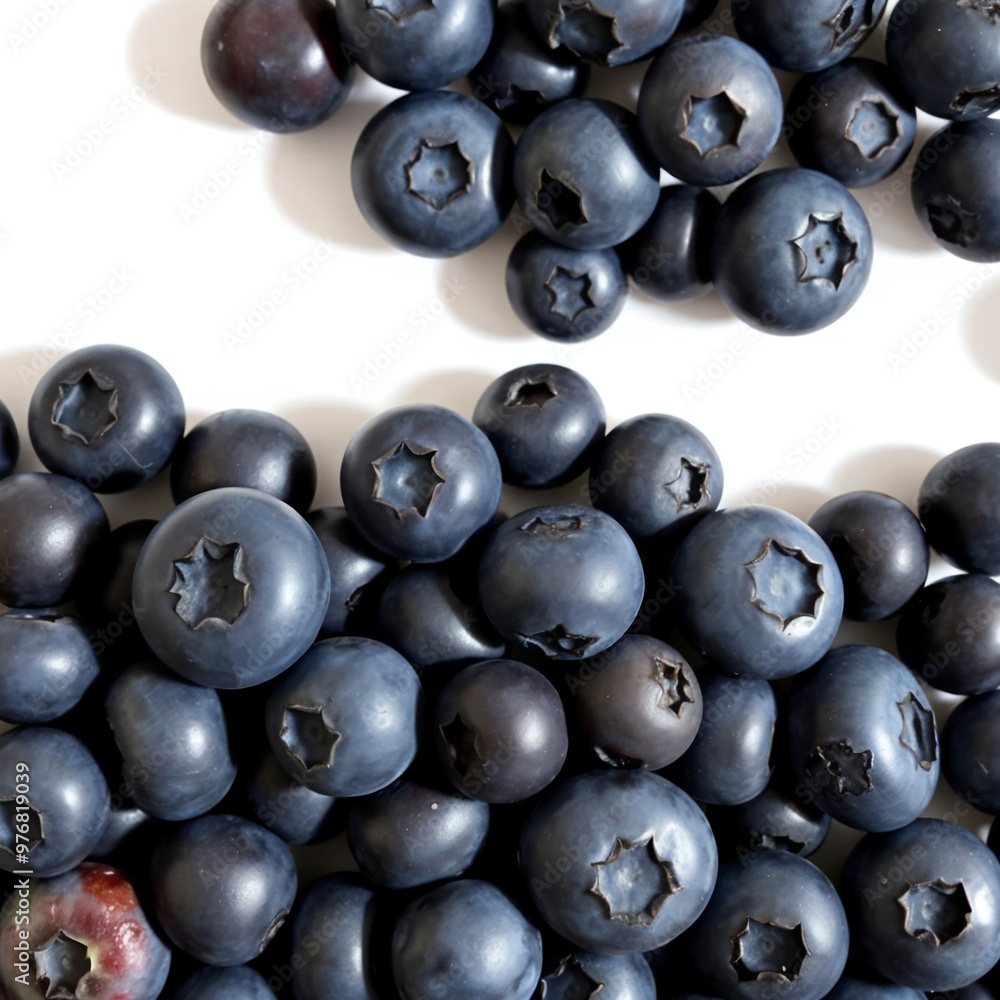Fresh ripe blueberries on white background Fresh ripe blueberries on white background