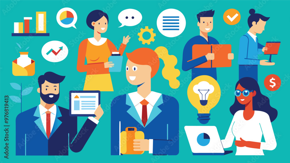 Digital business concept illustrations,mega set collection of scenes with men