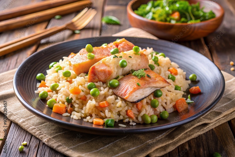 rice with chicken and vegetables rice with chicken and vegetables