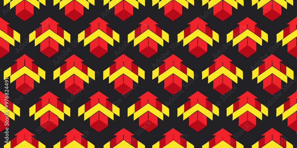 Fototapeta premium Fabric Seamless Pattern groovy style