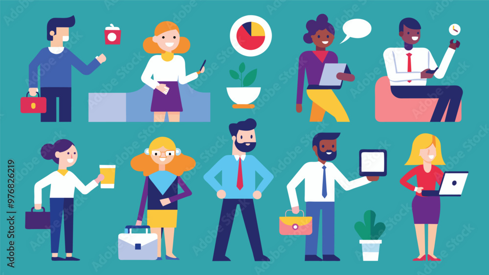 Digital business concept illustrations,mega set collection of scenes with men Digital business concept illustrations,mega set collection of scenes with men