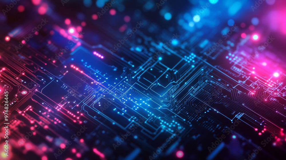 Abstract technology background featuring a circuit board design Abstract technology background featuring a circuit board design