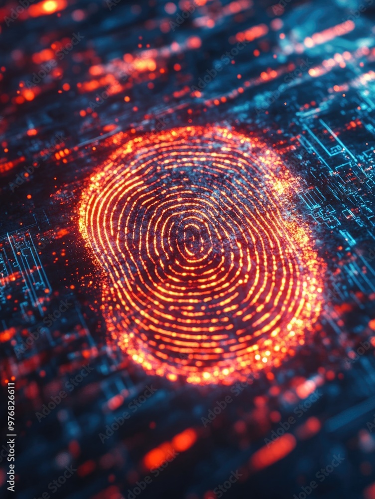 Fingerprint on Circuit Board Fingerprint on Circuit Board