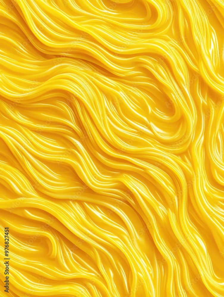 Yellow Wavy Surface Close Up Yellow Wavy Surface Close Up